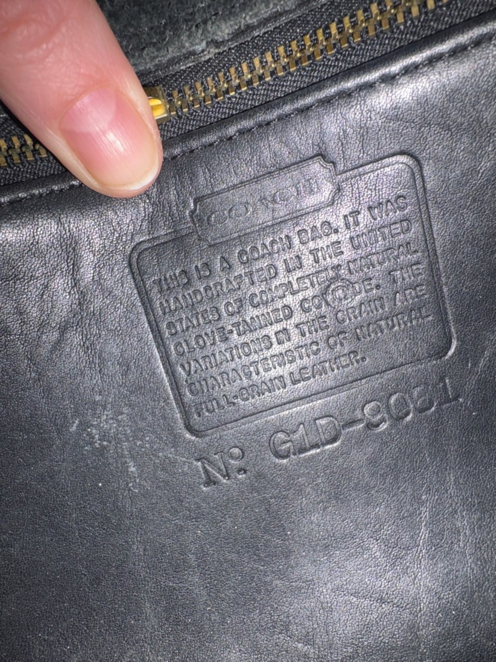 Coach Black Leather Crossbody with Gold Turnlock - Picture 6 of 6